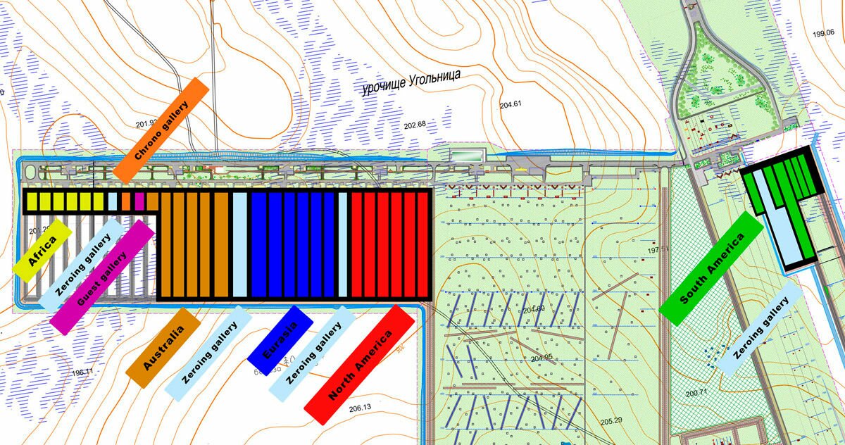 Map of shooting range